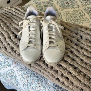 Adidas Classic White Lace-Up Sneakers